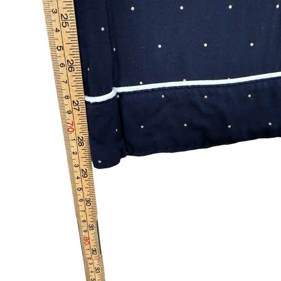 Cozy Earth Bamboo Pajama Pants Navy Polka Dot Soft Lounge Sleep Bottoms | M - Picture 9 of 10